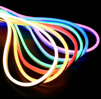 LED неон 220В Червоний 8х16мм GL 2835-120 IP68 10Вт